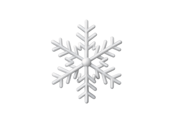 3d Icon Christmas Snowflake PNG Clipart Freebies Review