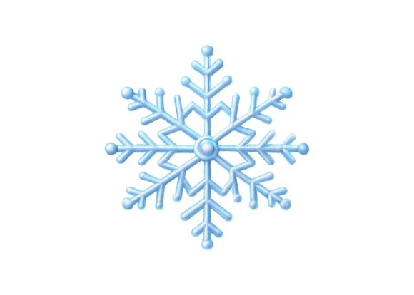 Christmas 3d Rendered Snowflake Png File + Freebies