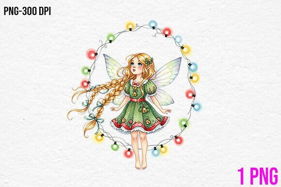 Christmas Fairy Light Wreath PNG: A Designer’s Review for Illustrations
