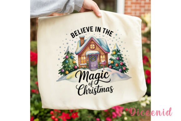 Christmas Magic House Sublimation Design