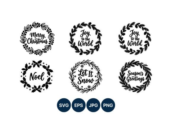 Christmas Wreath Lettering Holiday: A Review for Illustrations and Brand Design