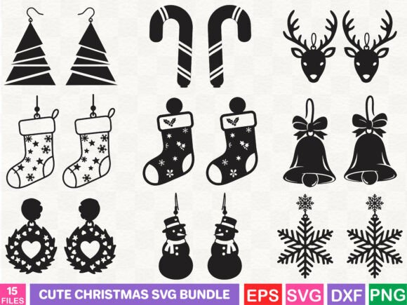 Cute Christmas SVG Bundle for Blog Graphics and Illustrations