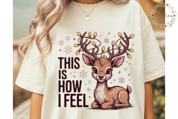 Festive Deer Christmas Lights PNG Review for Digital Sellers