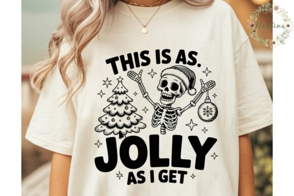 Jolly Skeleton Christmas PNG Clipart for Seasonal Illustrations