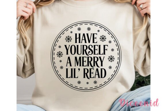 Merry Lil Read Christmas PNG Clipart for Bloggers and Illustrations