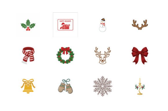 Review: Christmas Coloring Icon Vector Bundle Co